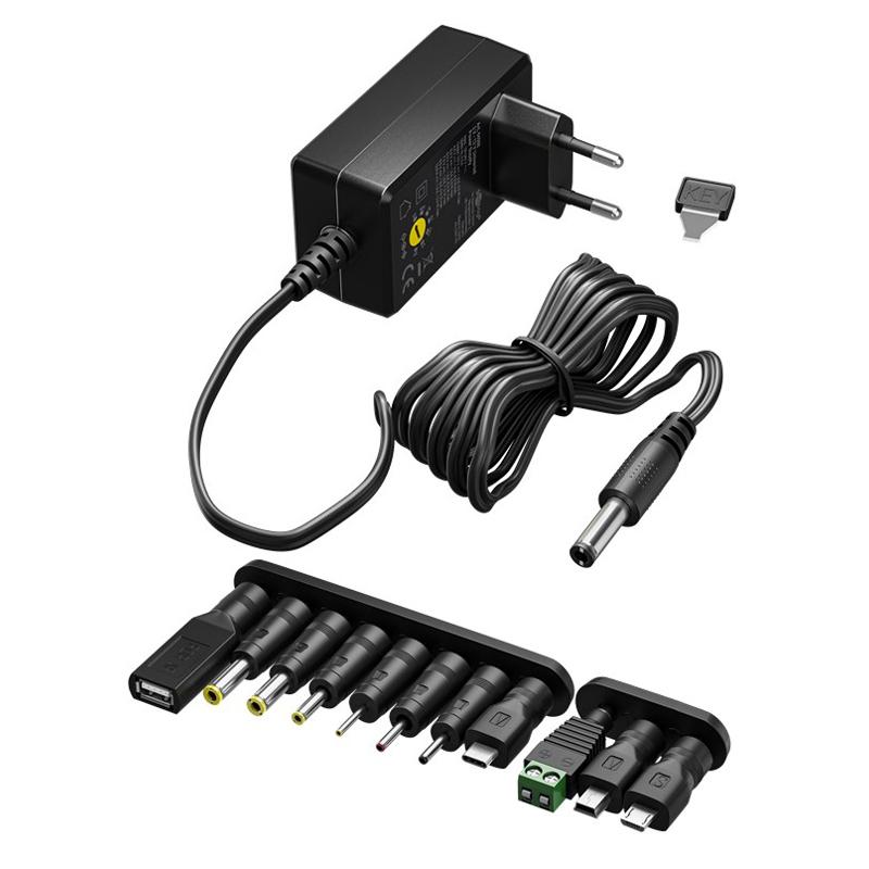 GOOBAY επιτοίχιος φορτιστής 64571, 3V-12V, 7.2W/0.6A, 12 tips | eLabstore.gr GOOBAY επιτοίχιος φορτιστής 64571, 3V-12V, 7.2W/0.6A, 12 tips | Τροφοδοσία Ρεύματος | elabstore.gr