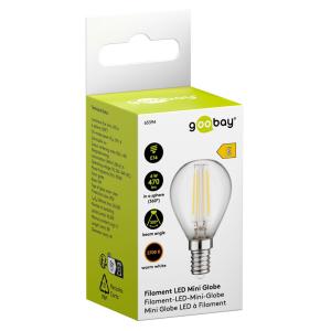 GOOBAY LED λάμπα mini globe 65394, E14, Filament, 4W, 2700K, 470lm | Φωτισμός | elabstore.gr