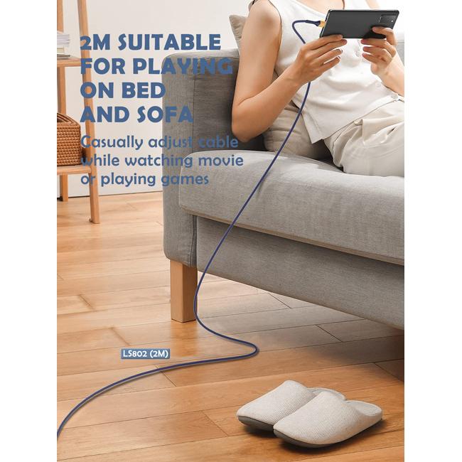 LDNIO καλώδιο USB-C σε USB LS802, 30W, 2m, λευκό | eLabstore.gr LDNIO καλώδιο USB-C σε USB LS802, 30W, 2m, λευκό | Καλώδια - Αντάπτορες | elabstore.gr