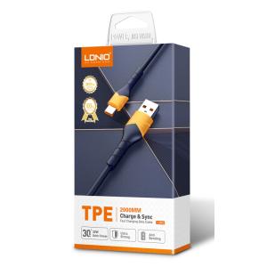 LDNIO καλώδιο USB-C σε USB LS802, 30W, 2m, λευκό | eLabstore.gr LDNIO καλώδιο USB-C σε USB LS802, 30W, 2m, λευκό | eLabstore.gr