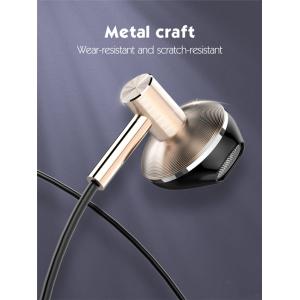 LDNIO earphones με μικρόφωνο HP09, 3.5mm, 1.2m, ροζ χρυσό | Αξεσουάρ κινητών | elabstore.gr