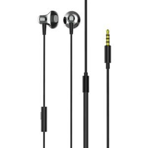 LDNIO earphones με μικρόφωνο HP08, 3.5mm, 1.2m, γκρι | Αξεσουάρ κινητών | elabstore.gr