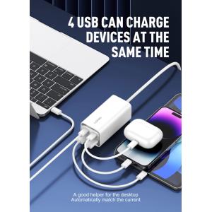 LDNIO σταθμός φόρτισης A4610C, 2x USB-C & 2x USB, 65W, PD/QC, λευκός | Αξεσουάρ κινητών | elabstore.gr