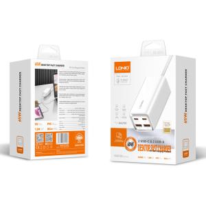 LDNIO σταθμός φόρτισης A4610C, 2x USB-C & 2x USB, 65W, PD/QC, λευκός | eLabstore.gr