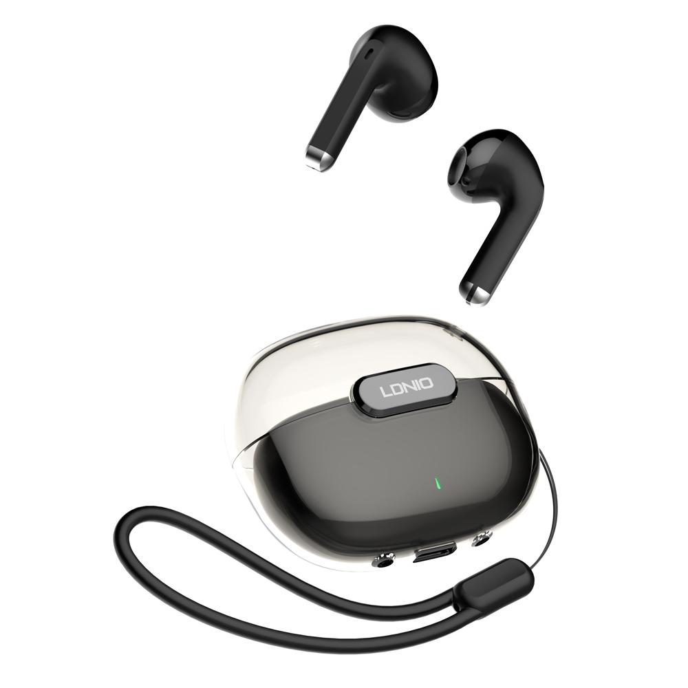 LDNIO earphones με θήκη φόρτισης T03, True Wireless, HiFi, μαύρα | eLabstore.gr LDNIO earphones με θήκη φόρτισης T03, True Wireless, HiFi, μαύρα | Αξεσουάρ κινητών | elabstore.gr