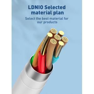 LDNIO καλώδιο USB-C σε USB-C LC611C, 65W PD, 1m, λευκό | Καλώδια - Αντάπτορες | elabstore.gr