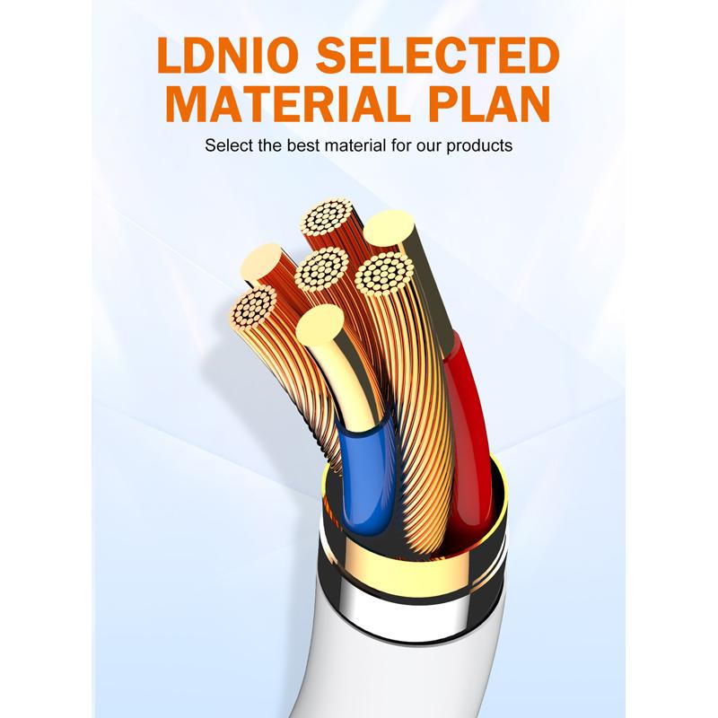 LDNIO καλώδιο Lightning σε USB-C LC601I, 30W PD, 1m, γκρι | eLabstore.gr LDNIO καλώδιο Lightning σε USB-C LC601I, 30W PD, 1m, γκρι | Καλώδια - Αντάπτορες | elabstore.gr