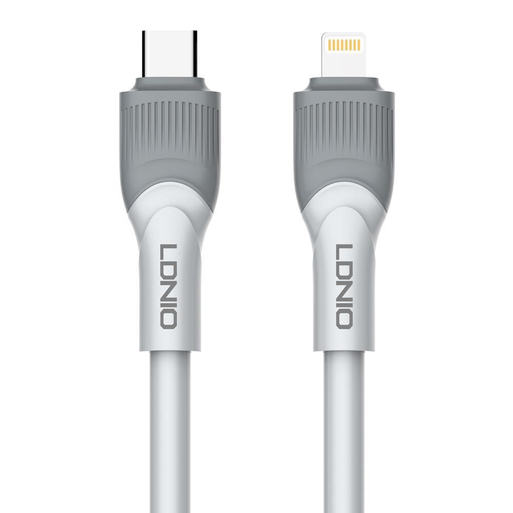 LDNIO καλώδιο Lightning σε USB-C LC601I, 30W PD, 1m, γκρι | eLabstore.gr LDNIO καλώδιο Lightning σε USB-C LC601I, 30W PD, 1m, γκρι | Καλώδια - Αντάπτορες | elabstore.gr
