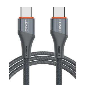 LDNIO καλώδιο USB-C σε USB-C LC631C, 65W PD, 1m, γκρι | Καλώδια - Αντάπτορες | elabstore.gr