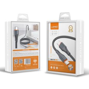 LDNIO καλώδιο USB-C σε USB-C LC631C, 65W PD, 1m, γκρι | Καλώδια - Αντάπτορες | elabstore.gr