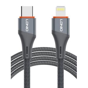 LDNIO καλώδιο Lightning σε USB-C LC631I, 30W PD, 1m, γκρι | Καλώδια - Αντάπτορες | elabstore.gr