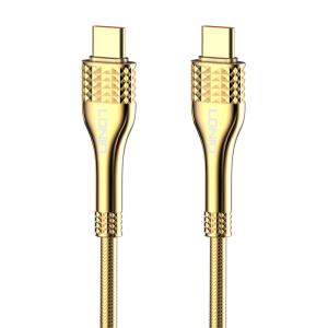 LDNIO καλώδιο USB-C σε USB-C LC651C, 65W, 1m, χρυσό | Καλώδια - Αντάπτορες | elabstore.gr
