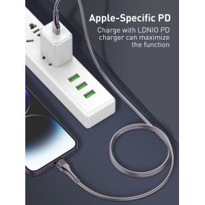 LDNIO καλώδιο Lightning σε USB-C LC651I, 30W, 1m, χρυσό | eLabstore.gr LDNIO καλώδιο Lightning σε USB-C LC651I, 30W, 1m, χρυσό | Καλώδια - Αντάπτορες | elabstore.gr