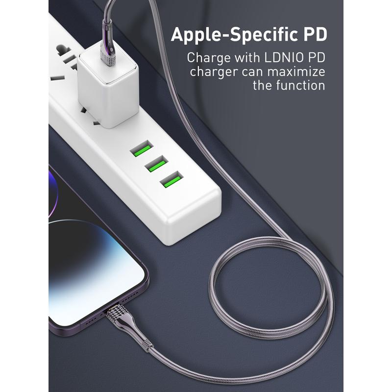 LDNIO καλώδιο Lightning σε USB-C LC651I, 30W, 1m, χρυσό | eLabstore.gr LDNIO καλώδιο Lightning σε USB-C LC651I, 30W, 1m, χρυσό | Καλώδια - Αντάπτορες | elabstore.gr
