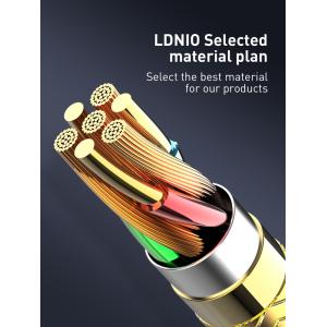 LDNIO καλώδιο Lightning σε USB-C LC651I, 30W, 1m, χρυσό | eLabstore.gr LDNIO καλώδιο Lightning σε USB-C LC651I, 30W, 1m, χρυσό | Καλώδια - Αντάπτορες | elabstore.gr