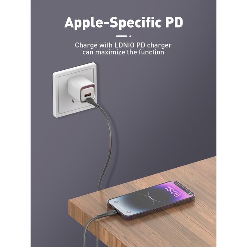 LDNIO καλώδιο Lightning σε USB-C LC671I, 30W PD, 1m, γκρι | eLabstore.gr LDNIO καλώδιο Lightning σε USB-C LC671I, 30W PD, 1m, γκρι | Καλώδια - Αντάπτορες | elabstore.gr