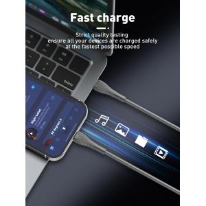 LDNIO καλώδιο Lightning σε USB-C LC671I, 30W PD, 1m, γκρι | eLabstore.gr LDNIO καλώδιο Lightning σε USB-C LC671I, 30W PD, 1m, γκρι | Καλώδια - Αντάπτορες | elabstore.gr