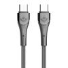 LDNIO καλώδιο USB-C σε USB-C LC861C, 65W PD, 1m, γκρι | Καλώδια - Αντάπτορες | elabstore.gr