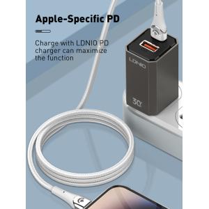 LDNIO καλώδιο Lightning σε USB-C LC861I, 30W PD, 1m, γκρι | eLabstore.gr LDNIO καλώδιο Lightning σε USB-C LC861I, 30W PD, 1m, γκρι | Καλώδια - Αντάπτορες | elabstore.gr