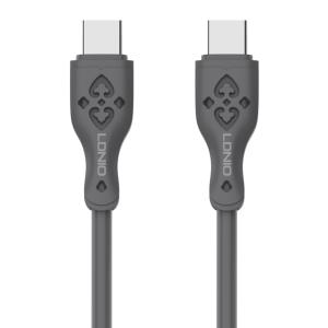 LDNIO καλώδιο USB-C σε USB-C LC811C, 65W PD, 1m, γκρι | Καλώδια - Αντάπτορες | elabstore.gr