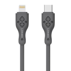 LDNIO καλώδιο Lightning σε USB-C LC811I, 30W PD, 1m, γκρι | Καλώδια - Αντάπτορες | elabstore.gr