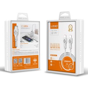 LDNIO καλώδιο USB-C σε USB-C LC812C, 65W PD, 2m, λευκό | eLabstore.gr LDNIO καλώδιο USB-C σε USB-C LC812C, 65W PD, 2m, λευκό | eLabstore.gr