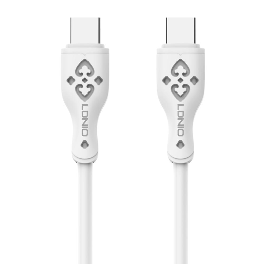 LDNIO καλώδιο USB-C σε USB-C LC812C, 65W PD, 2m, λευκό | eLabstore.gr LDNIO καλώδιο USB-C σε USB-C LC812C, 65W PD, 2m, λευκό | Καλώδια - Αντάπτορες | elabstore.gr