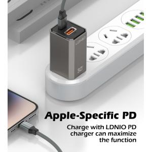 LDNIO καλώδιο Lightning σε USB-C LC441I, 30W PD, 1m, γκρι | Καλώδια - Αντάπτορες | elabstore.gr