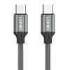 LDNIO καλώδιο USB-C σε USB-C LC442C, 65W PD, 2m, γκρι | Καλώδια - Αντάπτορες | elabstore.gr