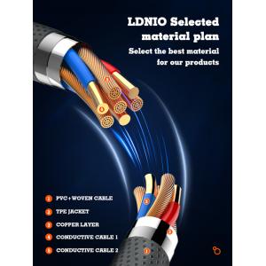 LDNIO καλώδιο USB-C σε USB-C LC442C, 65W PD, 2m, γκρι | Καλώδια - Αντάπτορες | elabstore.gr