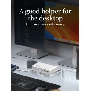 LDNIO σταθμός φόρτισης Q605, 3x USB-C & 3x USB, 120W, PD/QC, λευκός | Αξεσουάρ κινητών | elabstore.gr