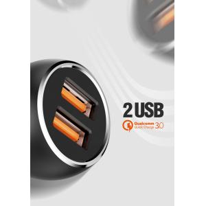LDNIO φορτιστής αυτοκινήτου C503Q με καλώδιο, 2x USB, 36W, QC, γκρι | Αξεσουάρ κινητών | elabstore.gr
