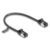 DELOCK καλώδιο δικτύου 80181, CAT 8.1 U/FTP, 40Gbps, 0.25m, μαύρο | Καλώδια - Αντάπτορες | elabstore.gr