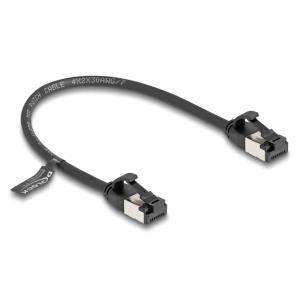 DELOCK καλώδιο δικτύου 80181, CAT 8.1 U/FTP, 40Gbps, 0.25m, μαύρο | Καλώδια - Αντάπτορες | elabstore.gr