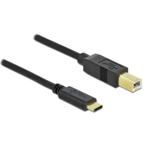 DELOCK καλώδιο USB-C σε USB Type B 83330, 2m, μαύρο | Καλώδια - Αντάπτορες | elabstore.gr