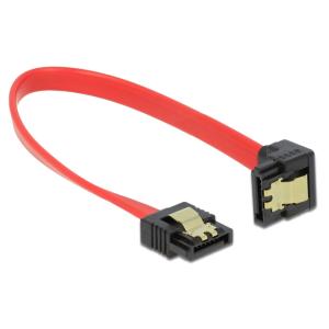 DELOCK καλώδιο SATA 83977, γωνιακό, 6Gb/s, 20cm, κόκκινο | Καλώδια - Αντάπτορες | elabstore.gr