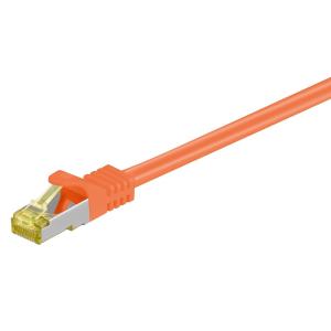 GOOBAY καλώδιο S/FTP CAT 7 91570, AWG 26/7, copper, 0.25m, πορτοκαλί | Καλώδια - Αντάπτορες | elabstore.gr