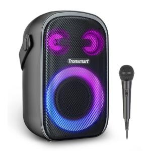 TRONSMART φορητό ηχείο Halo 110 με μικρόφωνο, 60W, 12000mAh, LED, μαύρο | Εικόνα & Ήχος | elabstore.gr