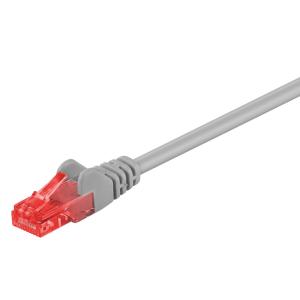 GOOBAY καλώδιο δικτύου 95250, CAT 6 U/UTP, CCA, 0.25m, γκρι | Καλώδια - Αντάπτορες | elabstore.gr
