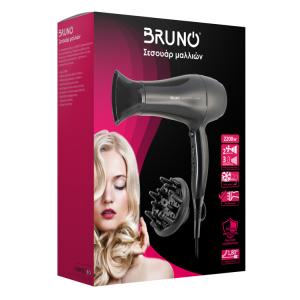 BRUNO σεσουάρ μαλλιών BRN-0154, 2200W, με φυσούνα, μαύρο | eLabstore.gr BRUNO σεσουάρ μαλλιών BRN-0154, 2200W, με φυσούνα, μαύρο | Προσωπική Φροντίδα | elabstore.gr