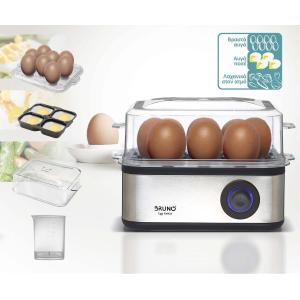 BRUNO βραστήρας αυγών 8 θέσεων BRN-0156, 500W, ανοξείδωτος | Οικιακός εξοπλισμός | elabstore.gr