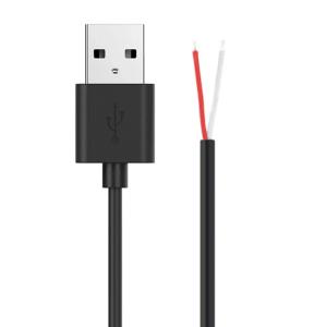POWERTECH καλώδιο USB CAB-U157 με ελεύθερα άκρα, 1m, μαύρο | Καλώδια - Αντάπτορες | elabstore.gr