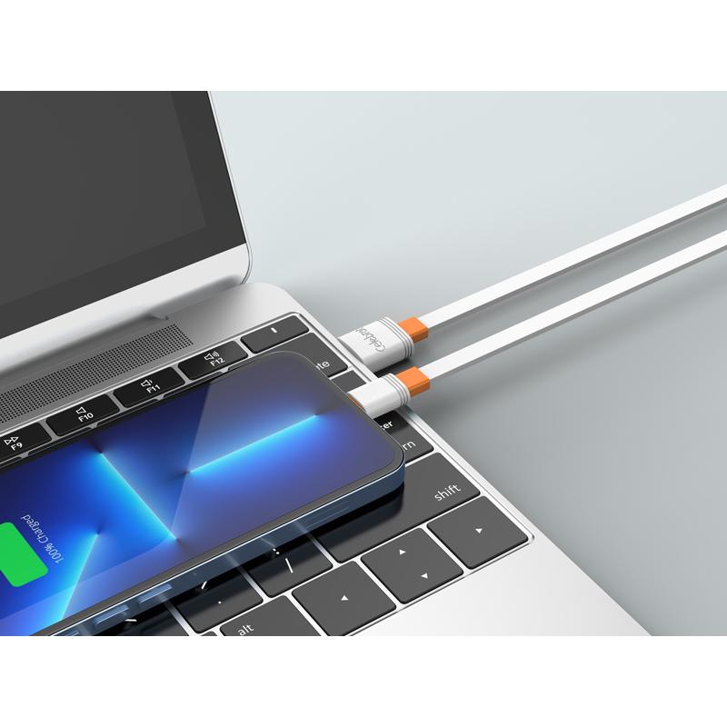 CELEBRAT καλώδιο USB-C σε USB CB-33C, flat, 3A, 1m, λευκό | eLabstore.gr CELEBRAT καλώδιο USB-C σε USB CB-33C, flat, 3A, 1m, λευκό | Καλώδια - Αντάπτορες | elabstore.gr