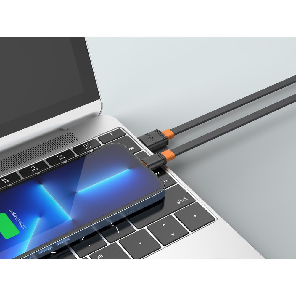 CELEBRAT καλώδιο Lightning σε USB CB-33L, flat, 2.4A, 1m, μαύρο | eLabstore.gr CELEBRAT καλώδιο Lightning σε USB CB-33L, flat, 2.4A, 1m, μαύρο | Καλώδια - Αντάπτορες | elabstore.gr