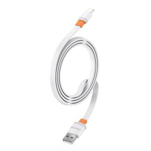 CELEBRAT καλώδιο Lightning σε USB CB-33L, flat, 2.4A, 1m, λευκό | eLabstore.gr CELEBRAT καλώδιο Lightning σε USB CB-33L, flat, 2.4A, 1m, λευκό | Καλώδια - Αντάπτορες | elabstore.gr