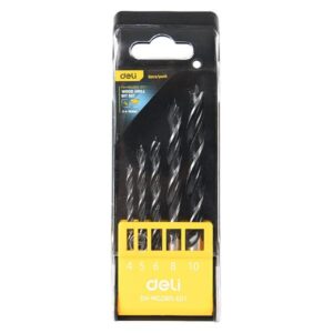 DELI σετ τρυπάνια DH-MGZ005-ED1 για ξύλο, 4-10mm, 5τμχ | Εργαλεία | elabstore.gr