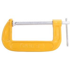 DELI σφιγκτήρας τύπου C DL-G205 με μέγιστο άνοιγμα 125mm, κίτρινος | Εργαλεία | elabstore.gr