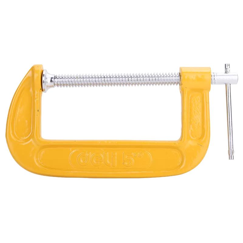 DELI σφιγκτήρας τύπου C DL-G205 με μέγιστο άνοιγμα 125mm, κίτρινος | eLabstore.gr DELI σφιγκτήρας τύπου C DL-G205 με μέγιστο άνοιγμα 125mm, κίτρινος | Εργαλεία | elabstore.gr