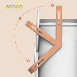 ECOCO κάδος απορριμμάτων E2236, 10lt, λευκός | eLabstore.gr