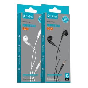 CELEBRAT earphones με μικρόφωνο G27, 3.5mm, 1.2m, μαύρα | eLabstore.gr CELEBRAT earphones με μικρόφωνο G27, 3.5mm, 1.2m, μαύρα | Αξεσουάρ κινητών | elabstore.gr